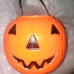 Halloween Vintage Jack O'Lantern Pumpkin Pail bucket